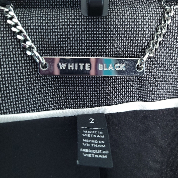 WHITE HOUSE BLACK MARKET Women's Jacket With Faux Leather Trim Size 2 - Picture 2 of 14